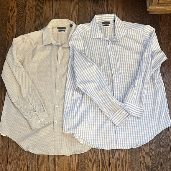 Calvin Klein Slim Fit Dress Shirts (2) 18 34/35 - Picture 1 of 1